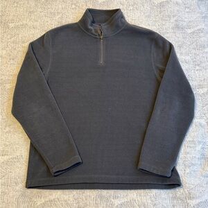 Outdoor Life Men's Dark Blue Zip-Up Sweater
